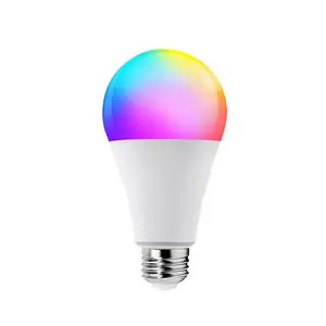 Светодиодная RGB-лампа с изменением цвета, светодиодное освещение E27 E14 B22, умные светодиодные лампы с Wi-Fi