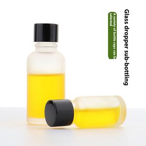 Botellas Redondas de Vidrio Esmerilado Personalizables Hopeck de 10/30 ml, Tapa de Pequeña Capacidad con Cepillo Dosificador <span class=keywords><strong>para</strong></span> Aceites Esenciales, Lociones y Tónicos - Product Image 5