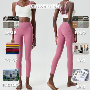 <span class=keywords><strong>Ropa</strong></span> personalizada para mujer, legging suave y transpirable para gimnasio, conjuntos de fitness, <span class=keywords><strong>ropa</strong></span> de entrenamiento, conjunto de yoga, venta al por mayor, LP445, más de 30 cm - Product Image 6