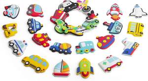 WISESTAR Lot de 26 autocollants magnétiques durables de taille moyenne, motif dessin animé, pour tableau blanc, tableau noir et cuisine des enfants - Product Image 6