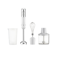 Handmixer, voedselverwerker, plastic fruitmixer, kleine keukenhulp, variabele snelheid, drukknop, buitenhandmixer