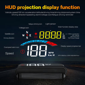 Universel M16 Smart HUD Display pour véhicules <span class=keywords><strong>Mini</strong></span> Digital Car Dashboard Projector GPS Speedometer Heads-up Windshield Display - Product Image 4