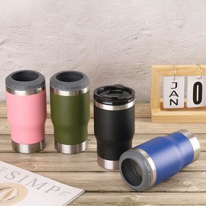 Gobelet isotherme en acier inoxydable de 14 oz avec couvercle, ouvre-bouteille, double paroi, tasse thermique pour voiture, pour les voyages et le camping - Product Image 1