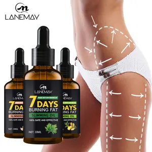 Hot Sale Weight Loss Hot Selling Ginger Herbal 3 7Days Fat Burning Body Massage Slimming Oil