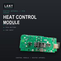 Carte de contrôle de chauffage pour manteaux et sweats à capuche, conception de circuit imprimé personnalisée pour les fabricants de vêtements thermiques