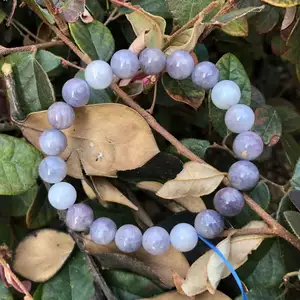 Wholesale Bulk Natural Quartz Beads Healing Crystal Stone Blue Rose Quartz Bracelets for Women Men