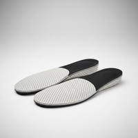 Semelles intérieures invisibles pour augmenter la taille pour hommes et femmes, design perforé respirant, amortisseur de chocs, coussin de talon confortable, rehausseurs de chaussures