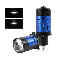 Lentille de phare de moto universelle H4 P43T HS1, faisceau haut et bas, 6500K, lentille de projecteur de phare automatique, ampoule de phare automatique 45W, DC 12V