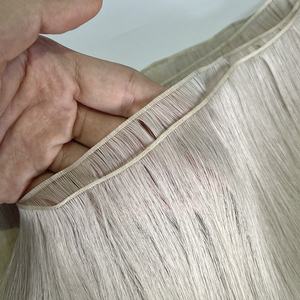 Vô Hình Nga Mỏng Thiên Tài Sợi Ngang 100% Con Người Tóc Sợi Ngang Dày Kết thúc Thiên Tài Sợi Ngang Con Người Tóc Mở Rộng - Product Image 6