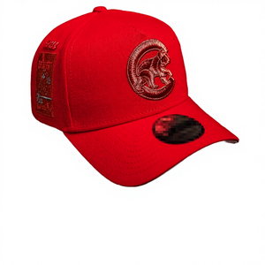 Nouvelle casquette de baseball unisexe ajustée à 6 panneaux, visière incurvée, fermeture à boucle simple, respirante, en toile imperméable, motif pois, fruits et feuilles - Product Image 4