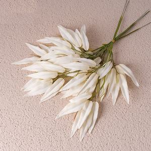Branche de plante artificielle unique, de haute qualité, faite à la main, écologique, toucher naturel, bouquet de feuilles de bambou, réaliste, durable, pour la maison - Product Image 3