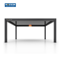 Toit rétractable Pergola bioclimatique aluminium étanche persiennes réglables auvent d'ombrage motorisé extérieur