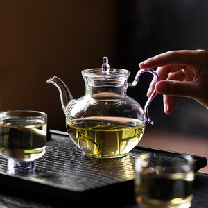 Guanlan Handmade Glass Teapot High Borosilicate With Infuser Filter For Kung Fu <b>Tea</b> <b>Set</b> - Product Image 3