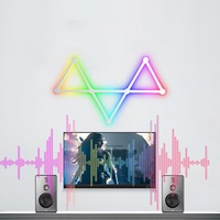 Lumières de jeu décoratives intelligentes, LED hexagonales DIY, lumière RGB, lumière intelligente pour la maison