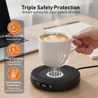 Chauffe-tasse intelligent en céramique 55 degrés avec contrôle de température, pour café, prix 2026, sous-plat magnétique à refroidissement et chauffage rapides 50W