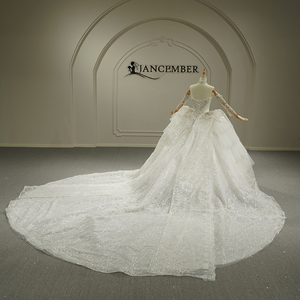 Robe de mariée Gt26029, style princesse, dos lacé, ornée de perles et de cristaux, Jancember - Product Image 4