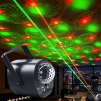 Projecteur laser stroboscopique UV contrôlé par le son pour la scène, les fêtes, les mariages et les décorations de Noël.