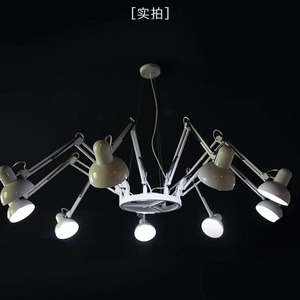 <span class=keywords><strong>Lustre</strong></span> de bureau de style industriel moderne, en fer forgé, personnalisé, LED multi-têtes, forme irrégulière - Product Image 3