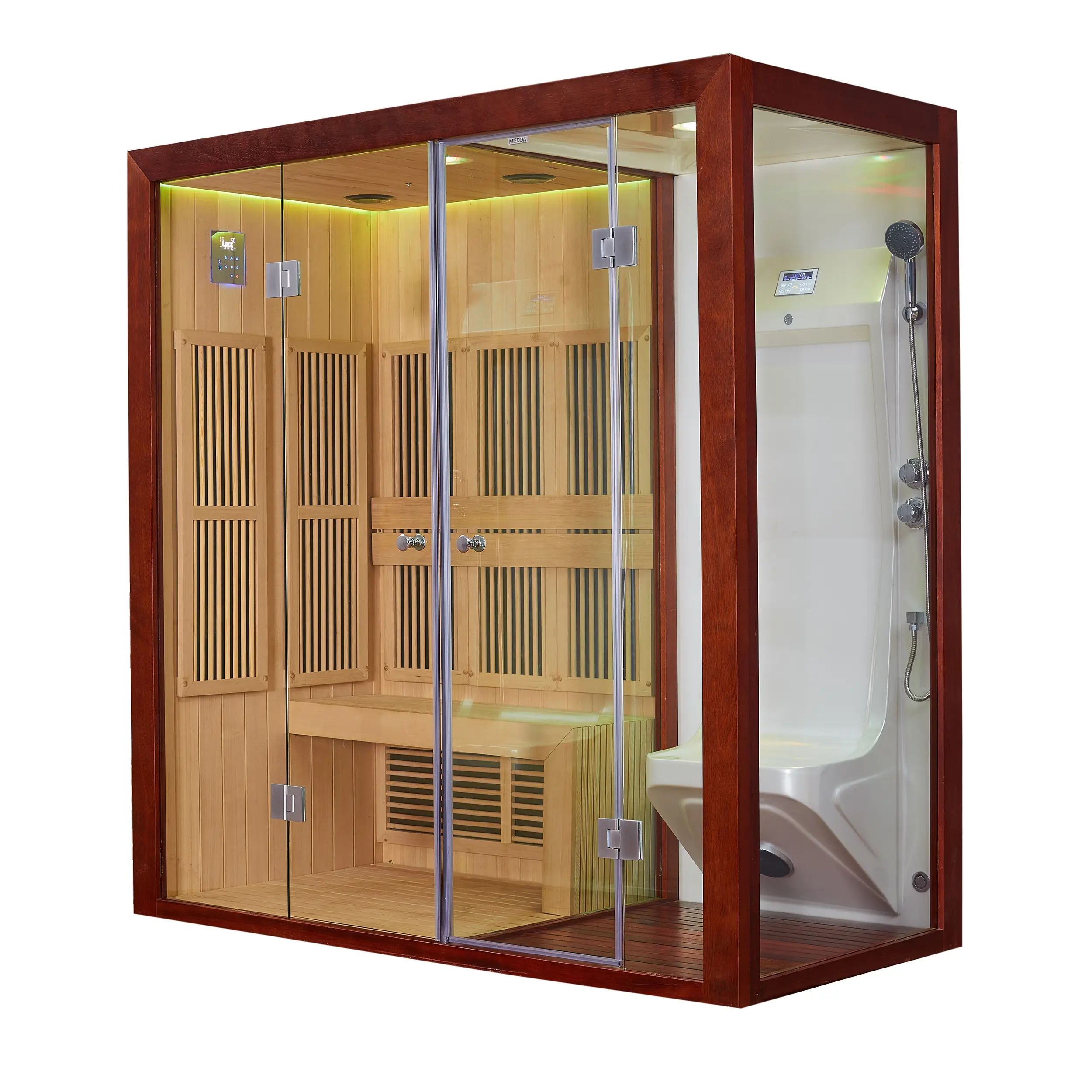 Bagno turco bagnato dell'interno della stanza di Sauna di 2 persone di messico con la doccia WS-1600SR