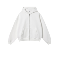 Sudaderas Unisex con Hombros Caídos, Estilo Urbano, Tops Casuales, OEM, Logotipo Personalizado, Estampado, Forro Polar, Sudadera con Cremallera, Lisa, Gruesa, Oversize