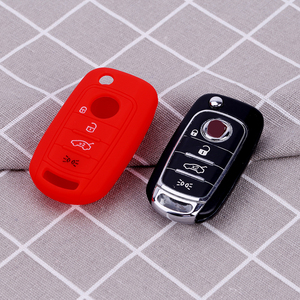 RYHX – housse de clé de voiture en Silicone pour <span class=keywords><strong>FIAT</strong></span> Panda Stilo <span class=keywords><strong>Punto</strong></span> Doblo <span class=keywords><strong>Grande</strong></span> Bravo 500 Ducato Minibus 3 boutons - Product Image 5