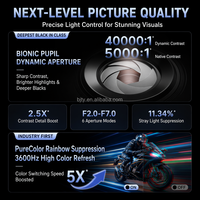 Projecteur Laser Triple Couleur JMGO N5S Pro Ultimate 4K Ultra HD avec Gimbal, 3600 CVIA, pour Home Cinéma Intelligent avec Zoom et Déplacement d'Objectif