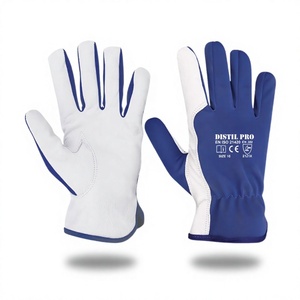 Gants de travail robustes en cuir grainé de vachette, respirants, imperméables, anti-coupure, doux et confortables, protection des mains et des bras - Product Image 1