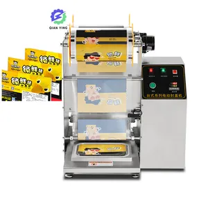 Semi Automatic Plastic Carton Fast Food Tray Lunch Box Sealing Packaging Machine Vacuum Food Tray Sealer Machine