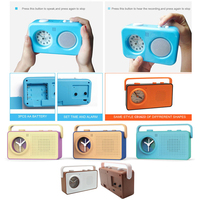 NOUVEAU DESIGN Réveil analogique à quartz parlant avec enregistreur vocal à gros boutons pour enfants et personnes âgées aveugles