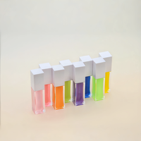 Huile à lèvres liquide brillante transparente hydratante longue durée repulpante végane au goût fruité, enrichie en Vitamine E, 8ml, 20 Teintes