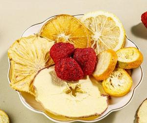 Label pribadi Premium irisan buah teh bunga stroberi Lemon semangat buah campuran beku buah kering Pelangsing teh kecantikan - Product Image 6