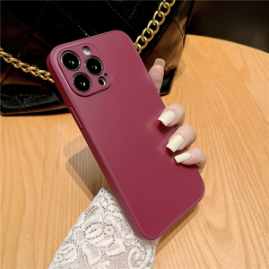 AG-funda de vidrio mate para iPhone 13 Pro, funda protectora de vidrio rojo para iPhone 14 pro Max - Product Image 1