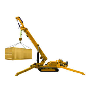 Tonlitaコンパクトモバイル12トンミニ油圧クローラーテレスコピックブームリモコンガラス設置スパイダークレーン - Product Image 1