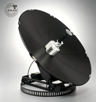 Large plage d'altitude 0-90 °   Antenne satellite auto-élevante bi-bande Ku/Ka de 0,8 m, 16 kg, pour sac à dos, terminal VSAT d'urgence extérieur IP65