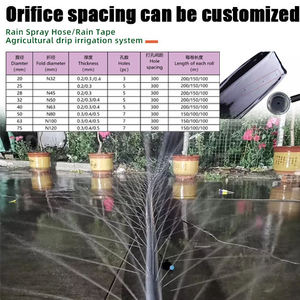 Prix usine jardin arroseur système d'irrigation Micro tuyau de pulvérisation de pluie diamètre de taille personnalisable pour jardins et terres agricoles - Product Image 3
