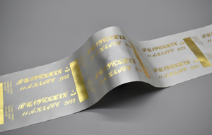 中国プロフェッショナルカスタマイズメタリックゴールドリボンゴールドフォイルステインリボン互換ゼブラプリンター - Product Image 4