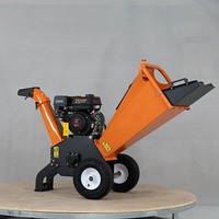 Broyeur de bois portable à essence GS100, 7HP, 212cc, tambour de 100 mm, 115 kg, pour l'aménagement paysager professionnel et l'agriculture