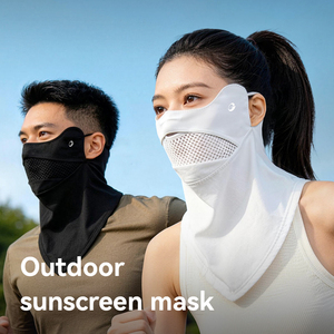 GJ XTJ169 <span class=keywords><strong>Protection</strong></span> solaire UV pour le visage et le cou UPF 50+ – Masque facial respirant pour activités estivales en extérieur – Bandana - Product Image 1