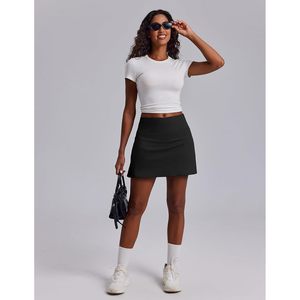 Falda pantalón deportiva FOXA para mujer, de 16 pulgadas, cintura alta, con bolsillos, de secado rápido, para tenis, pickleball, correr, uso en verano - Product Image 6
