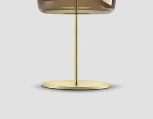 Amber duman gri cam masa lambası, Modern LED ışık otel ve High-End ikamet için benzersiz renkli cam ile - Product Image 5