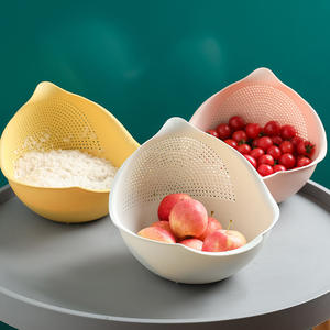 1 ud. Cesta coladora de plástico para cocina, accesorio para limpiar verduras, lavar arroz y escurrir alimentos - Product Image 2