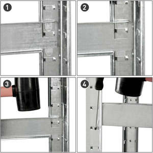 Estantería Galvanizada de Servicio Mediano para Almacenamiento, 5 Niveles (175 kg por Estante), Capacidad para Taller, Cobertizo u Oficina - Product Image 4