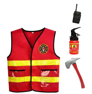 Ecowalson Petit <span class=keywords><strong>Pompier</strong></span> <span class=keywords><strong>Pompier</strong></span> Cosplay Costume pour Garçons <span class=keywords><strong>Rouge</strong></span> Feu Perceuse Costume pour Nouvel An et Halloween Carnaval Fêtes - Product Image 1