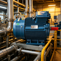 Moteur synchrone à aimants permanents triphasé, efficacité IE5, 208-480V, moyenne tension, 60Hz, 15kW, fréquence variable, usage industriel