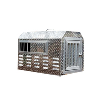 Caisse de transport pour chien en aluminium à double porte, grande taille, pour chasse et transport, pour pick-up - Vente chaude