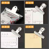 Clips de Acero Inoxidable al por Mayor de Fábrica ODM OEM, Porta-Tickets Tipo Bulldog para Oficina, Clips de Papelería de Primera Calidad