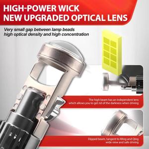 Faro LED para Automóvil H7 Mini Proyector Lente 50W Luz Alta y Baja Hb3 Hb4 Bombilla LED H11 9005 9006 H7 Proyector LED - Product Image 4