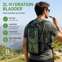 Kantong Air Minum 2L EVA Food Grade untuk Bersepeda, Lari, Hiking, Backpacking, Camping Outdoor