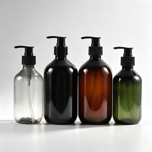 300ml 500ml Plastic <b>Bottle</b> Round Lotion Pump <b>Bottle</b> Body Pump Body <b>Oil</b> <b>Bottle</b> Custom Logo - Product Image 5