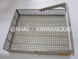 <span class=keywords><strong>SS</strong></span> lỗ vuông đục lỗ giỏ, lỗ vuông đục lỗ kim loại sàng - Product Image 2